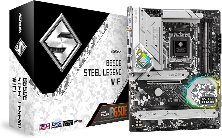 Asrock B650 Steel Legend Wifi Atx Am5 Motherboard Price: