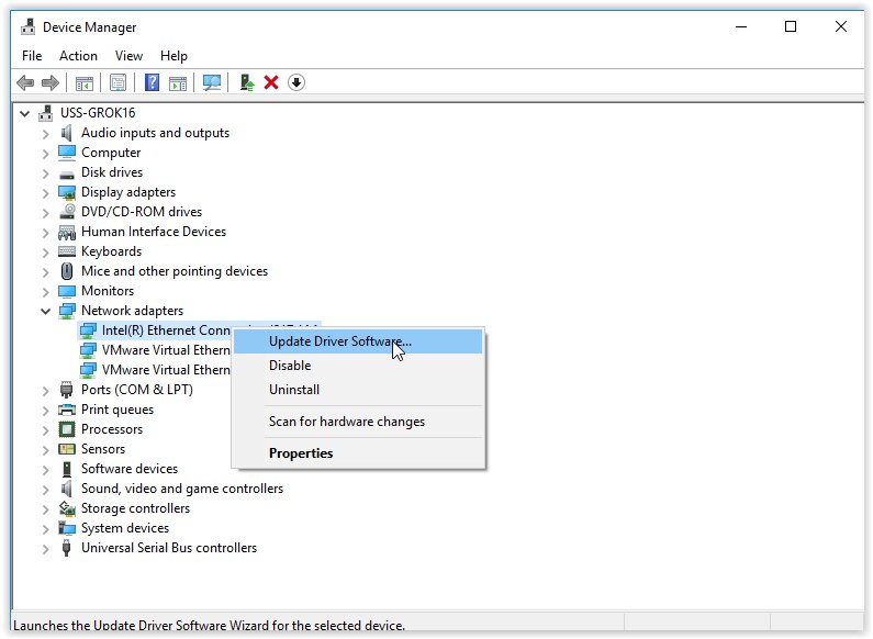 Update Ethernet Drivers