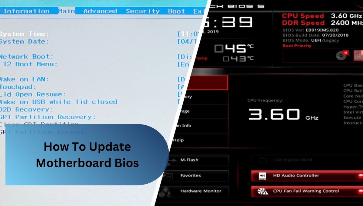 How To Update Motherboard Bios