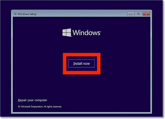 Install Windows